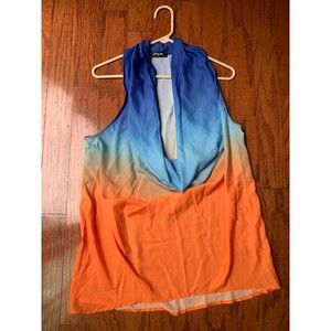 Chicme  Color Block Sleeveless Blouse Size M